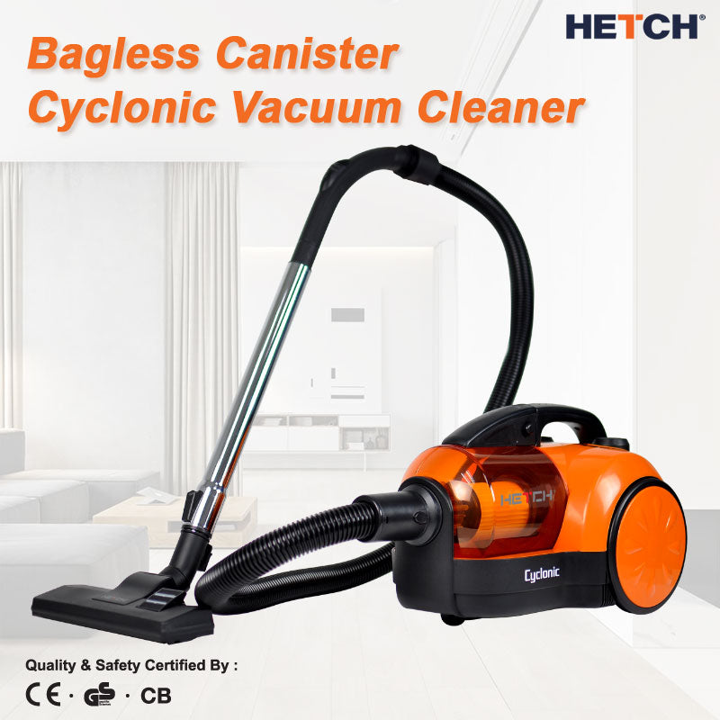 HETCH Cyclone Strong Suction 30000pa Cyclonic Vacuum Cleaner Hepa Filter (1600W) CVC-1408-HC