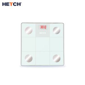 HETCH M1 Bluetooth Smart App Body Fat Scale BFS-1123-HC (BMI, Body Fat %, Water %, Protein %)