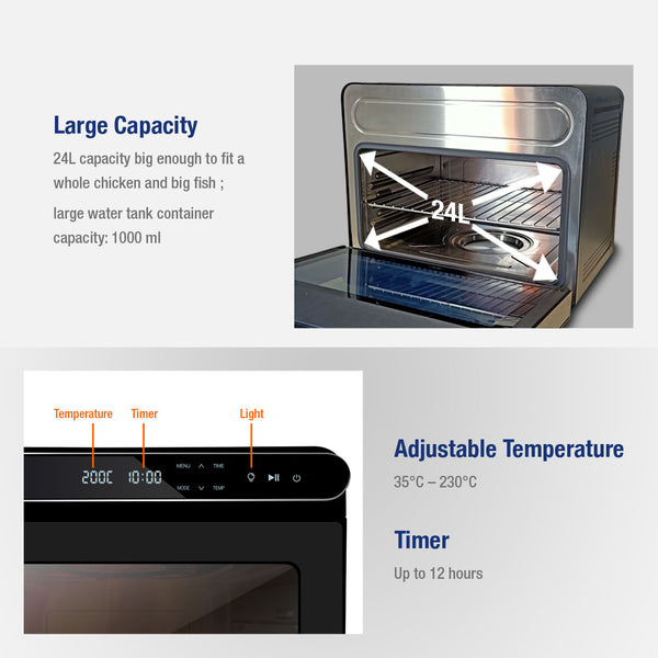 HETCH Q9 Superheated Combi Steam Oven (24L) SAF-1728-HC