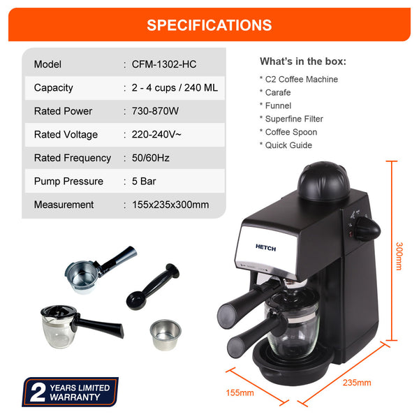 HETCH C2 Coffee Machine CFM-1302-HC