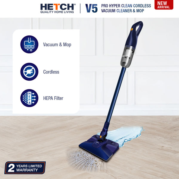 HETCH V5 Pro Hyper Clean Cordless Vacuum Cleaner & Mop CVC-1423-HC