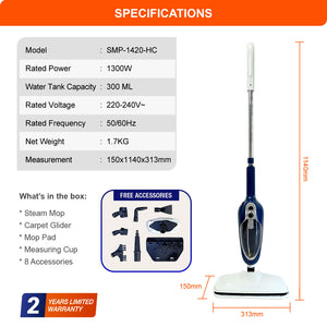 HETCH S5 Steam Cleaner Steam Mop Electric Mop Sanitize Floor SMP-1420-HC