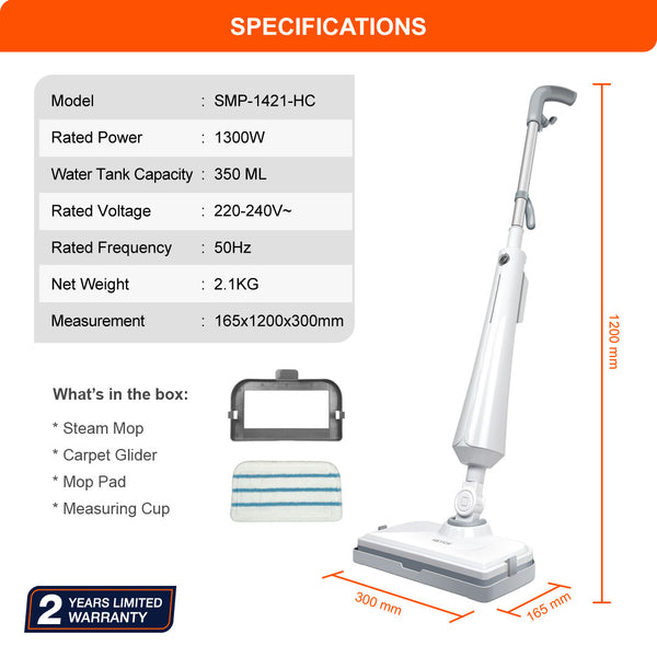 HETCH S1 Electrical Steam Mop Cleaner SMP-1421-HC