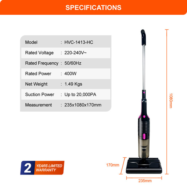 HETCH H2 Handheld Vacuum Cleaner & Mop HVC-1413-HC