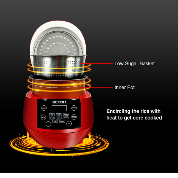 HETCH Low Sugar Smart Rice Cooker (3L) MTC-1727-HC